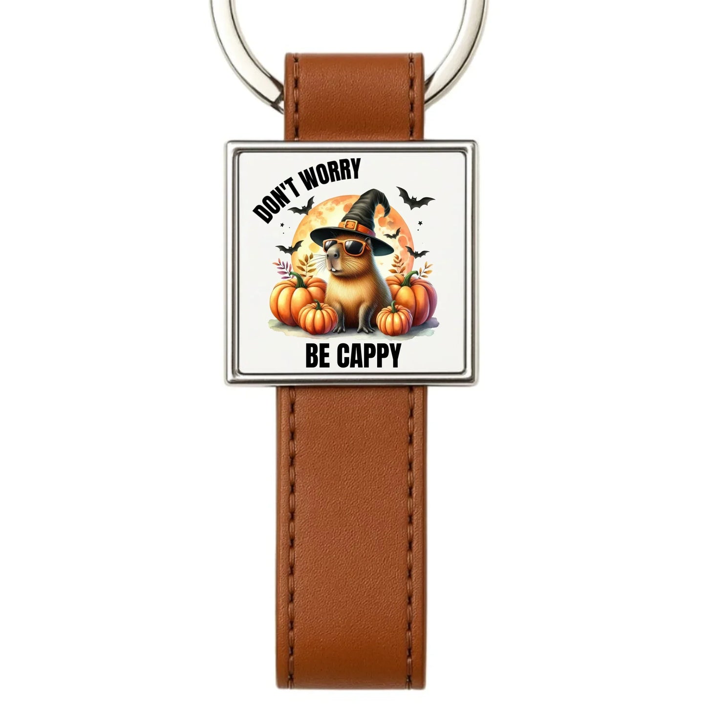 Don't worry be cappy Kapibara Halloween | Brelok HL21 - StoryCups.pl
