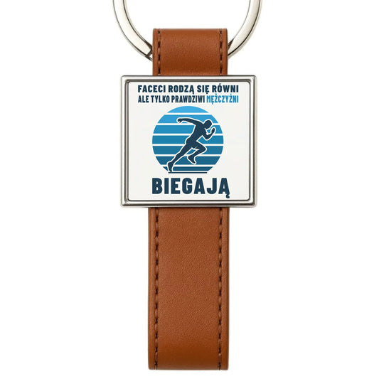 Tylko prawdziwi mężczyźni biegają | Brelok dla biegacza jogging HJ02 - StoryCups.pl