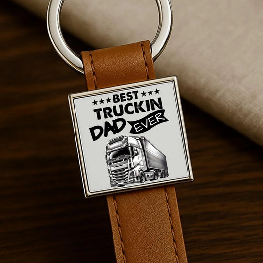 Best truckin dad ever | Brelok dla kierowcy tira ZKT09 - StoryCups.pl