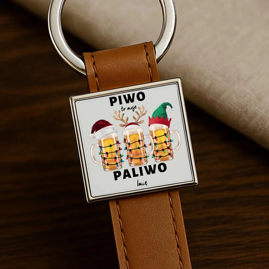 Piwo to moje paliwo | Personalizowany brelok świąteczny BN119