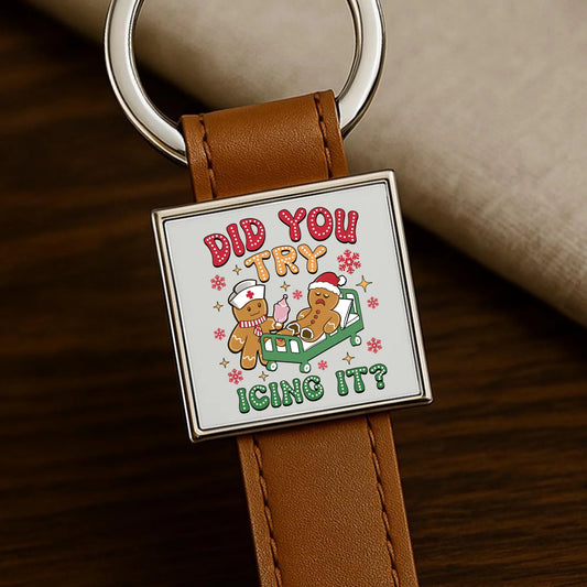 Did you try icing it? | Świąteczny brelok dla pielęgniarki BN78