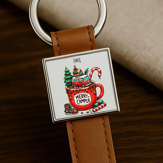 Merry Camper | Personalizowany brelok świąteczny BN43 - StoryCups.pl