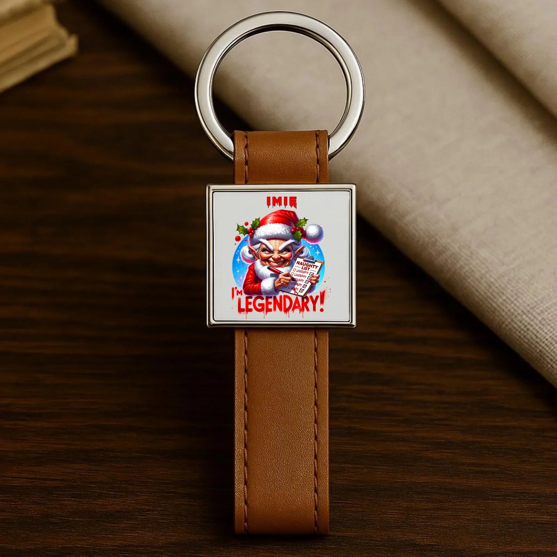 Legendarnie niegrzeczna | Personalizowany brelok świąteczny BN122 - StoryCups.pl