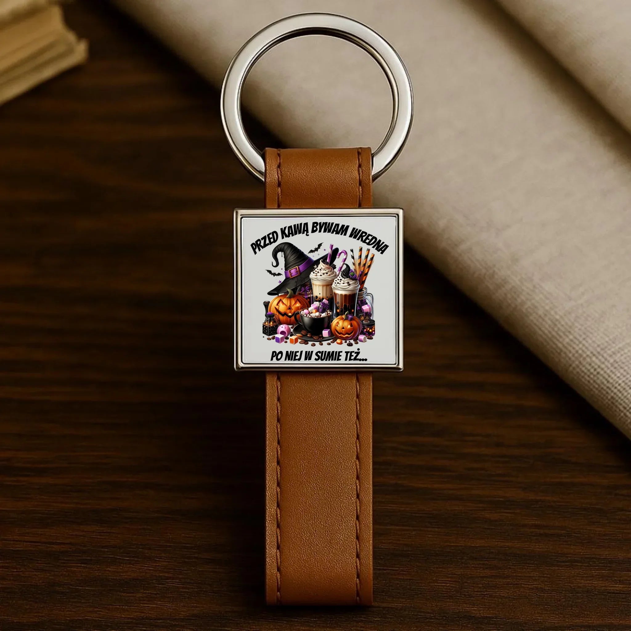 Brelok Halloween – Przed kawą bywam wredna, po niej w sumie też HL30 - StoryCups.pl