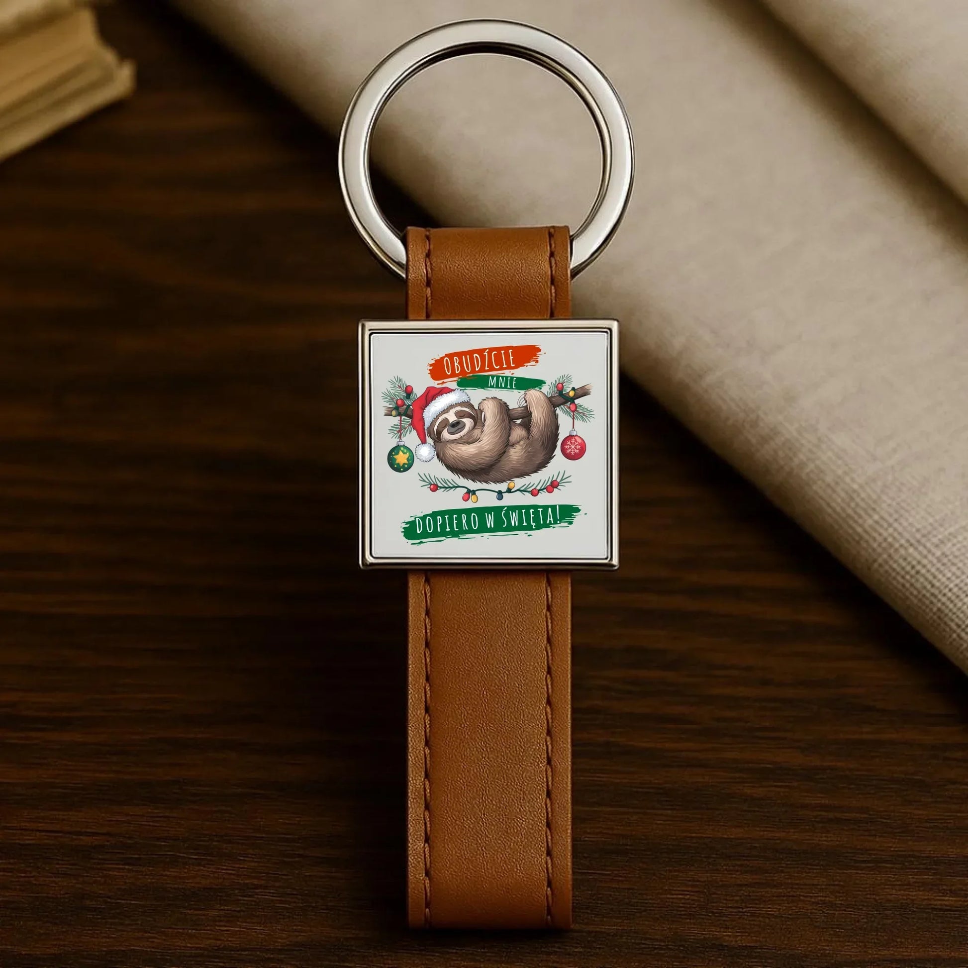 Obudźcie mnie dopiero w święta | Świąteczny brelok BN02 - StoryCups.pl