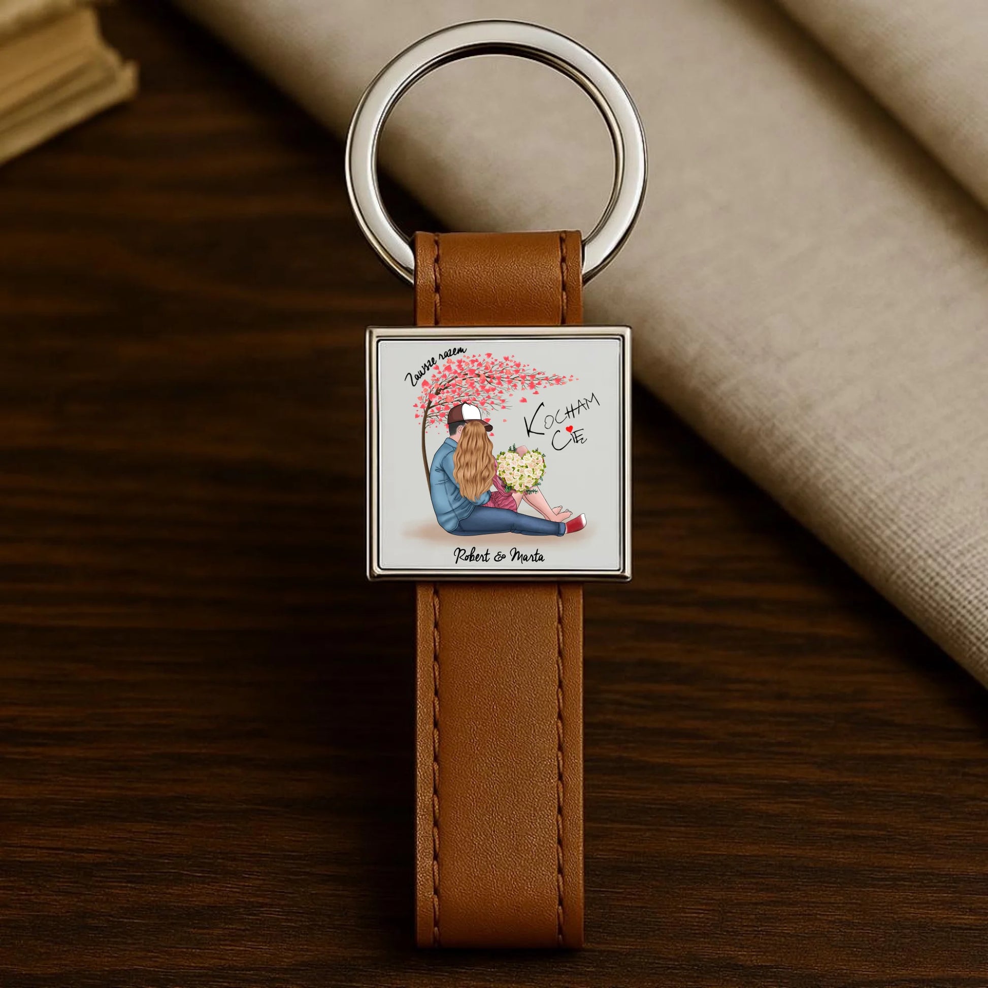 Brelok - prezent dla par - Zawsze razem - personalizowany W04 - StoryCups.pl