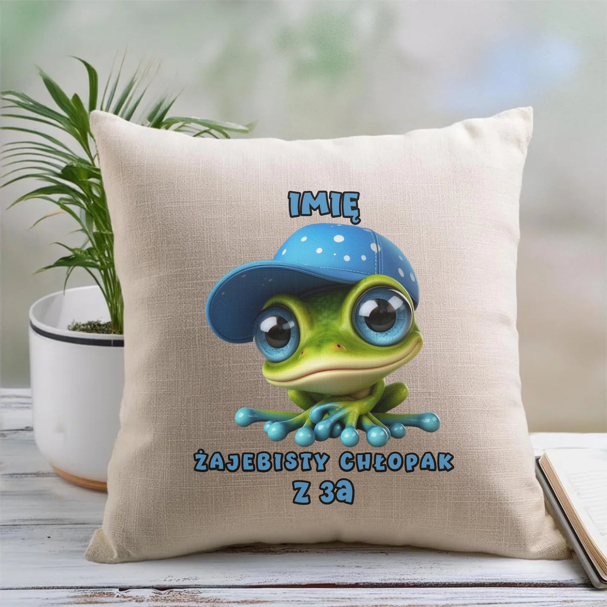 Poduszka na Dzień Chłopaka - Żajebisty Chłopak dla kolegów z klasy - personalizowana DCH01 - StoryCups.pl