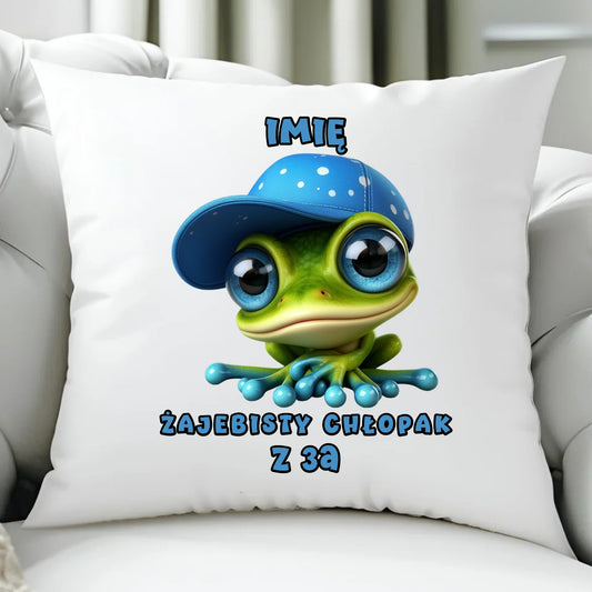 Poduszka na Dzień Chłopaka - Żajebisty Chłopak dla kolegów z klasy - personalizowana DCH01 - StoryCups.pl