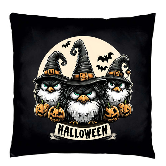 Poduszka dekoracyjna na Halloween - Upiorne sowy wiedźmy HL15 - StoryCups.pl