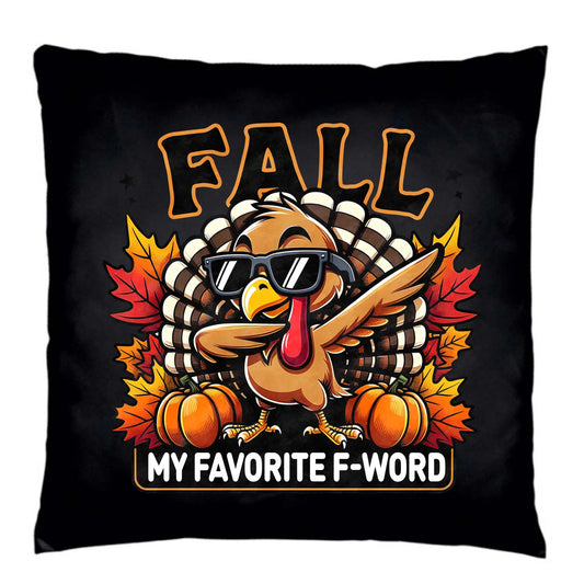 Poduszka dekoracyjna jesienna - FALL my favorite F-word JS11 - StoryCups.pl