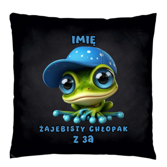 Poduszka dekoracyjna na Dzień Chłopaka - Żajebisty Chłopak dla kolegów z klasy - personalizowana DCH01 - StoryCups.pl