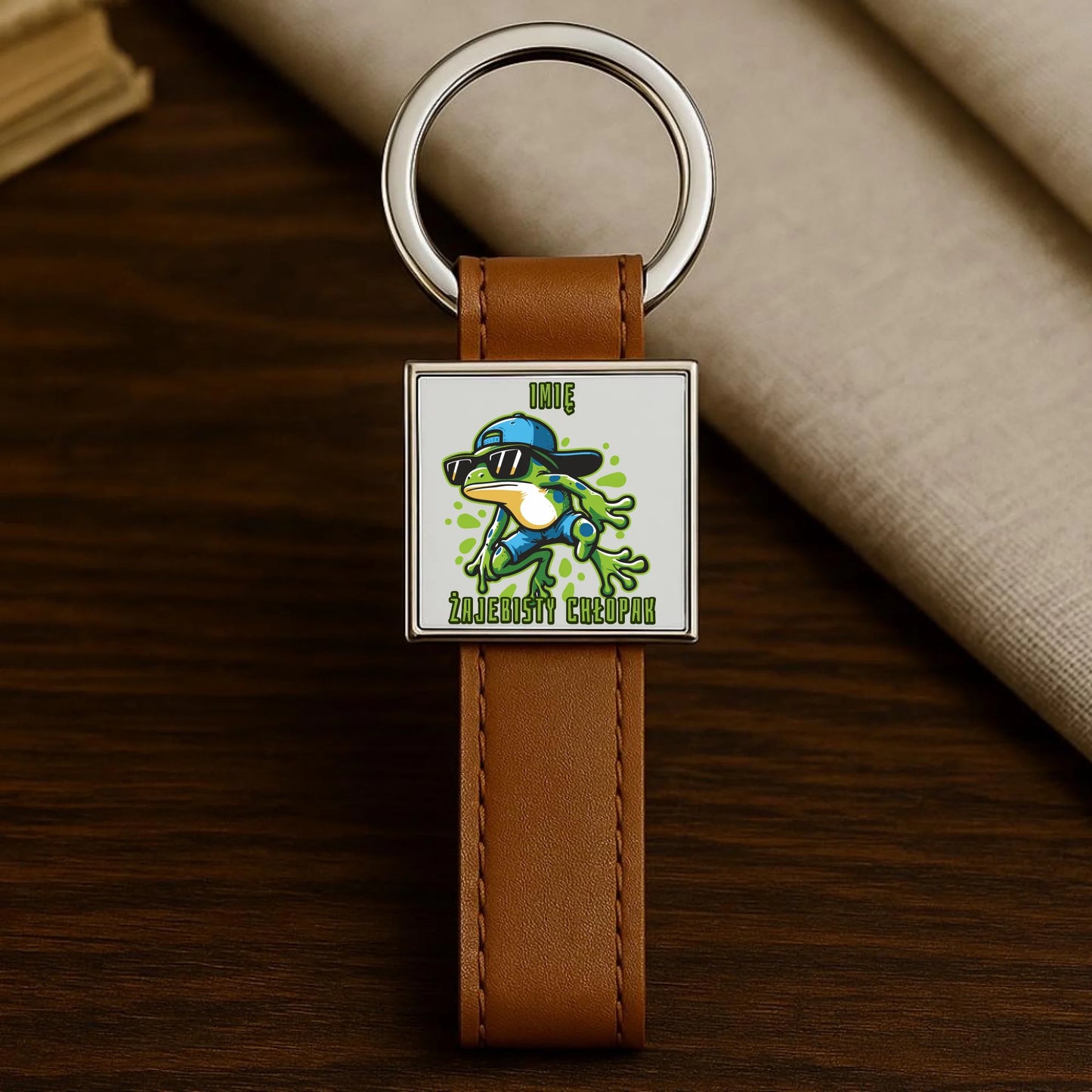 Brelok - Żajebisty Chłopak prezent na Dzień Chłopaka - personalizowany DCH02 - StoryCups.pl