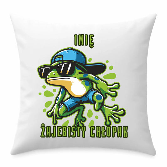 Poduszka - Żajebisty Chłopak prezent na Dzień Chłopaka - personalizowana DCH02 - StoryCups.pl