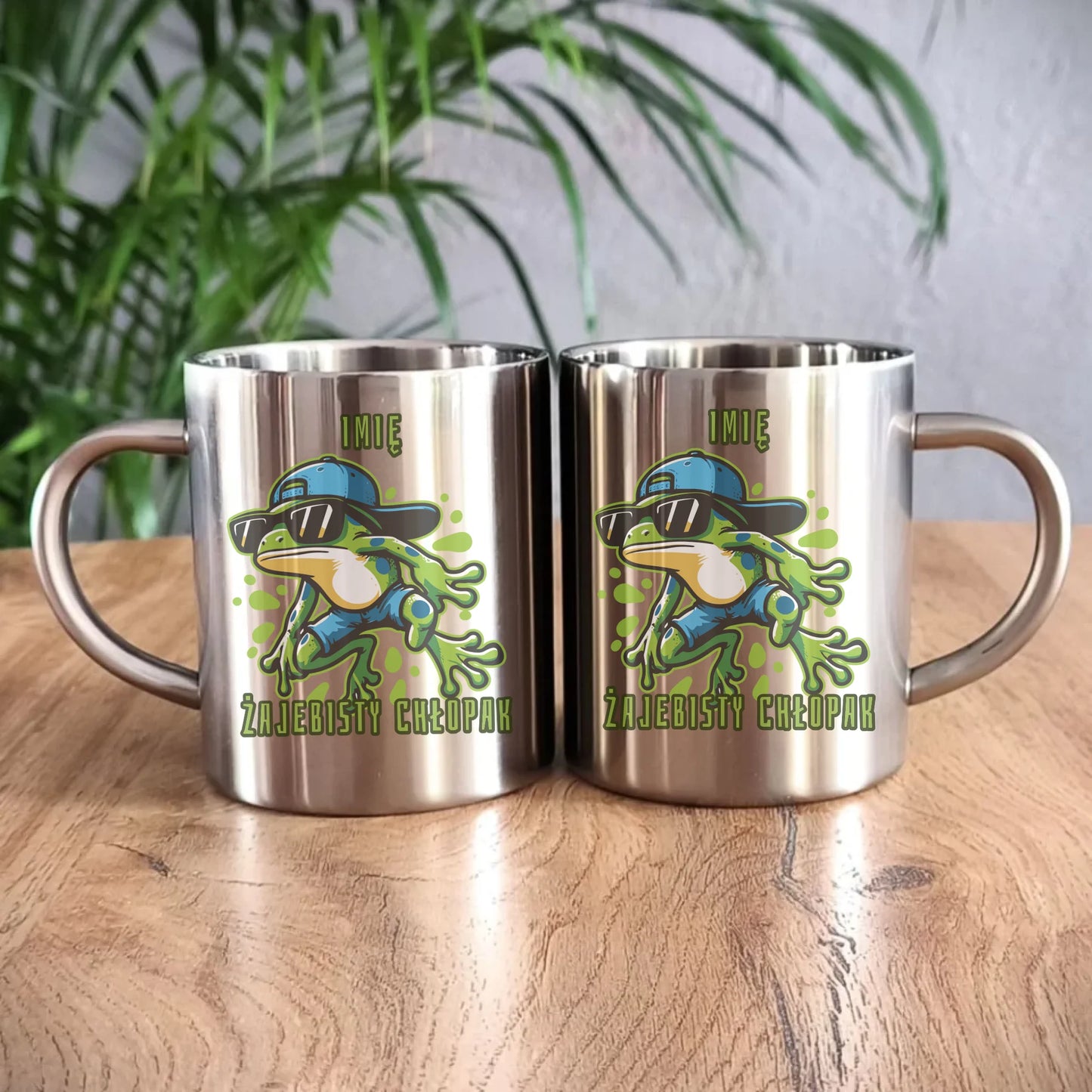 Kubek metalowy - Żajebisty Chłopak prezent na Dzień Chłopaka - personalizowany DCH02 - StoryCups.pl
