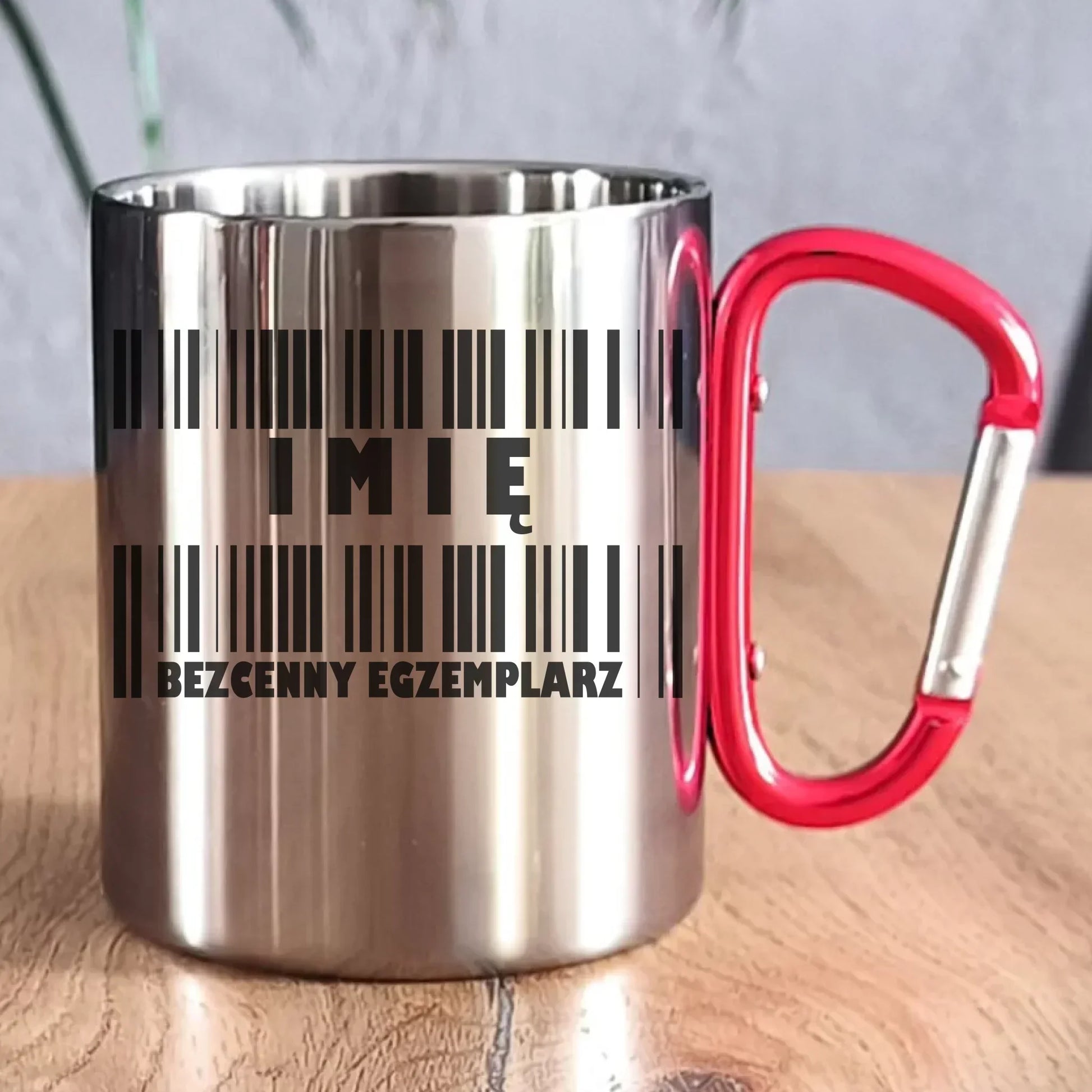 Kubek metalowy - Bezcenny egzemplarz prezent dla niego - personalizowany DCH07 - StoryCups.pl