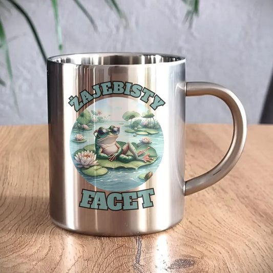 Kubek metalowy - Żajebisty facet DCH08 - StoryCups.pl