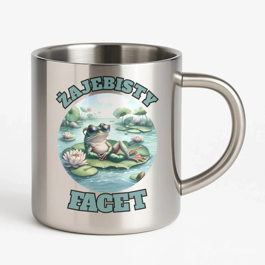 Kubek metalowy - Żajebisty facet DCH08 - StoryCups.pl
