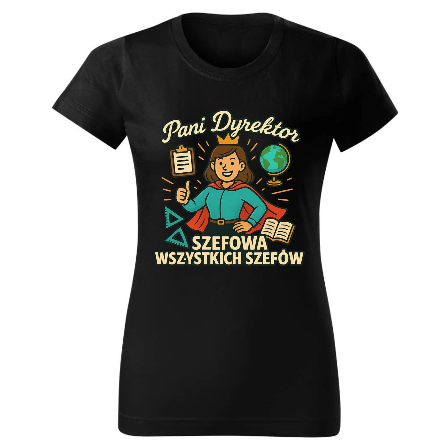 Szefowa wszystkich szefów | Koszulka damska dla Dyrektor Szkoły N29 - StoryCups.pl