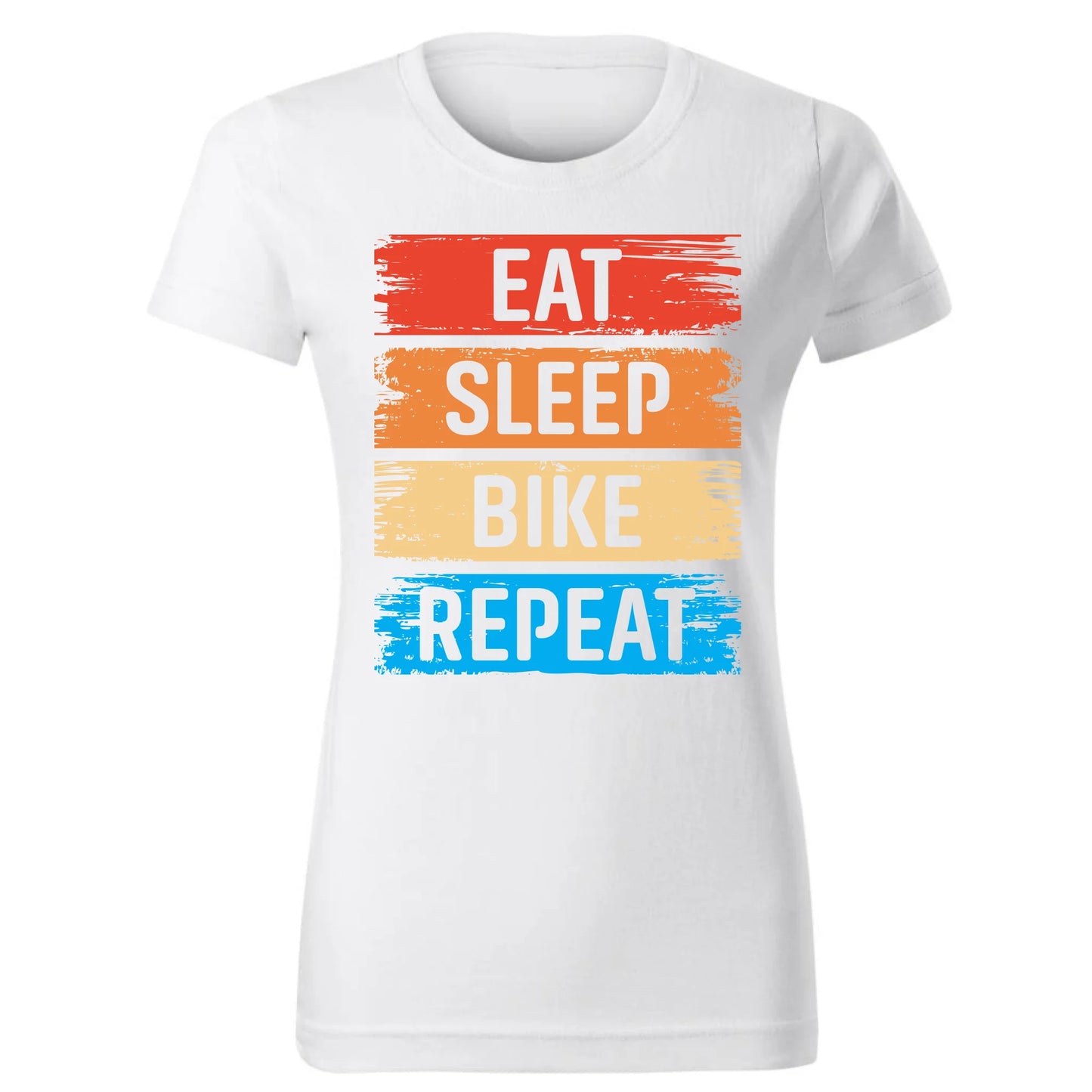 Koszulka damska - Eat sleep bike repeat - na rower HR03 - StoryCups.pl