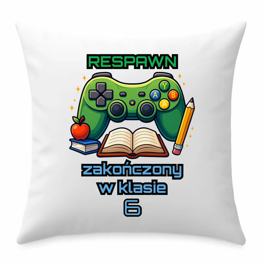 Poduszka szkolna - Respawn - gamer do szkoły - personalizowana SZ18