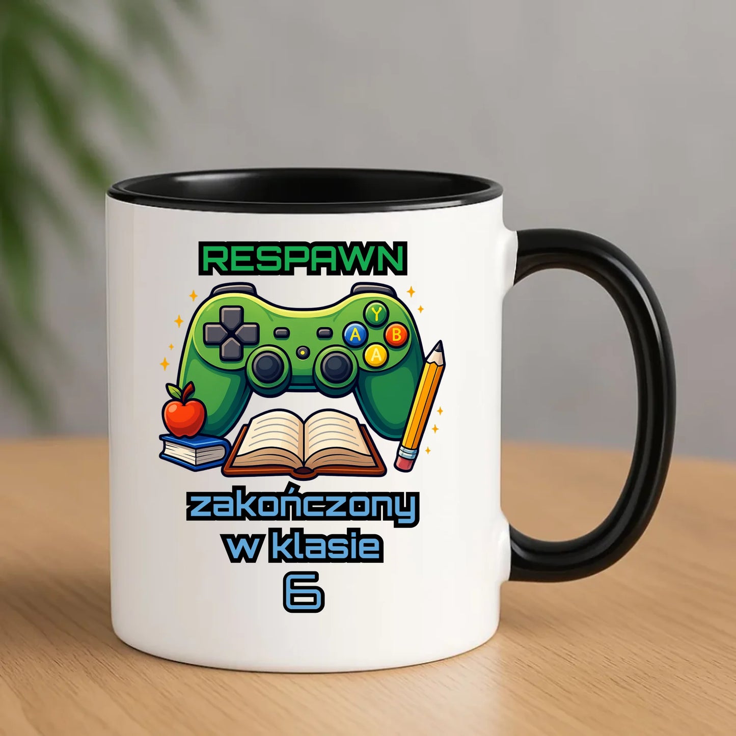 Kubek szkolny - Respawn - gamer do szkoły - personalizowany SZ18 - StoryCups.pl