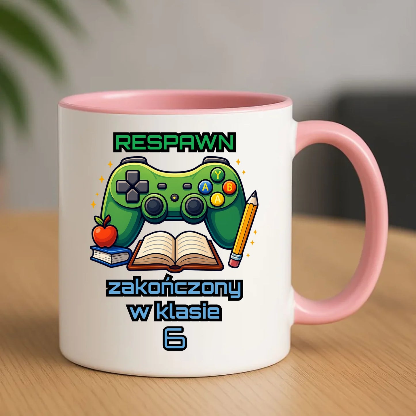 Kubek szkolny - Respawn - gamer do szkoły - personalizowany SZ18 - StoryCups.pl