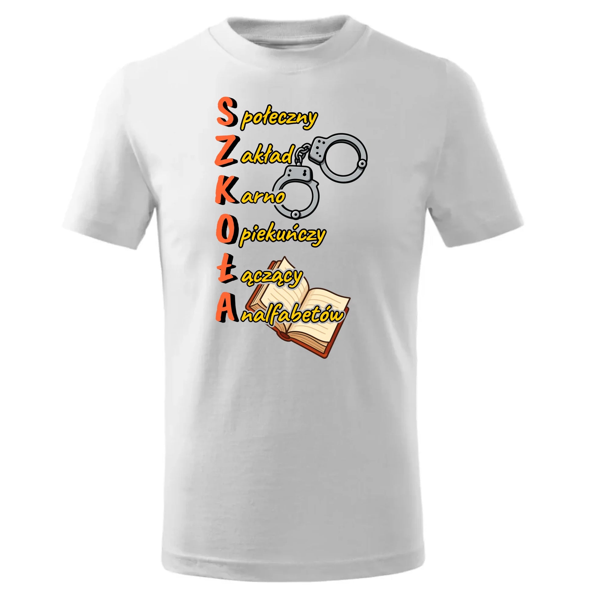 Koszulka dziecięca szkolna - S.Z.K.O.Ł.A. Zakład Karno Opiekuńczy SZ17 - StoryCups.pl