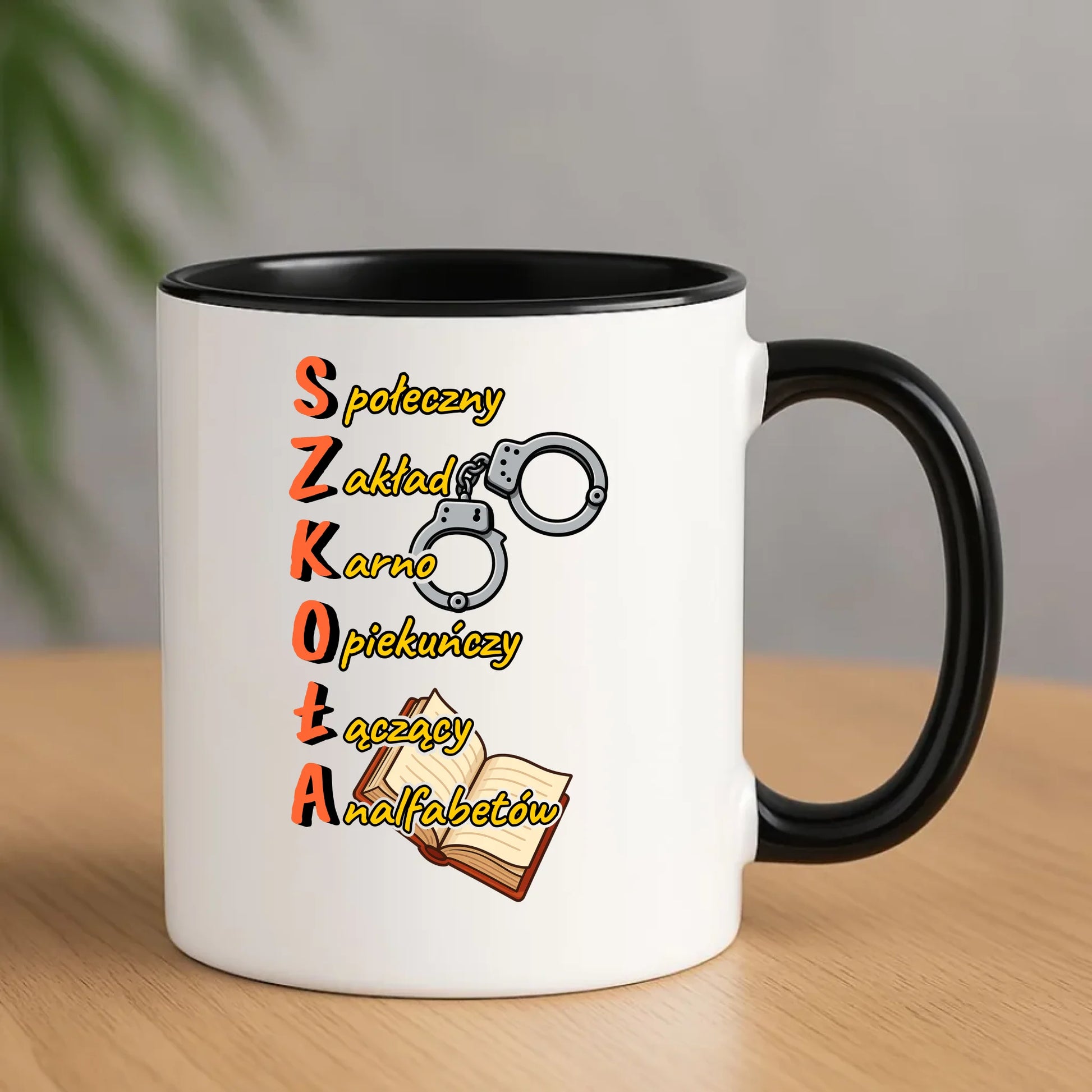 Kubek do szkoły - S.Z.K.O.Ł.A. Zakład Karno Opiekuńczy SZ17 - StoryCups.pl