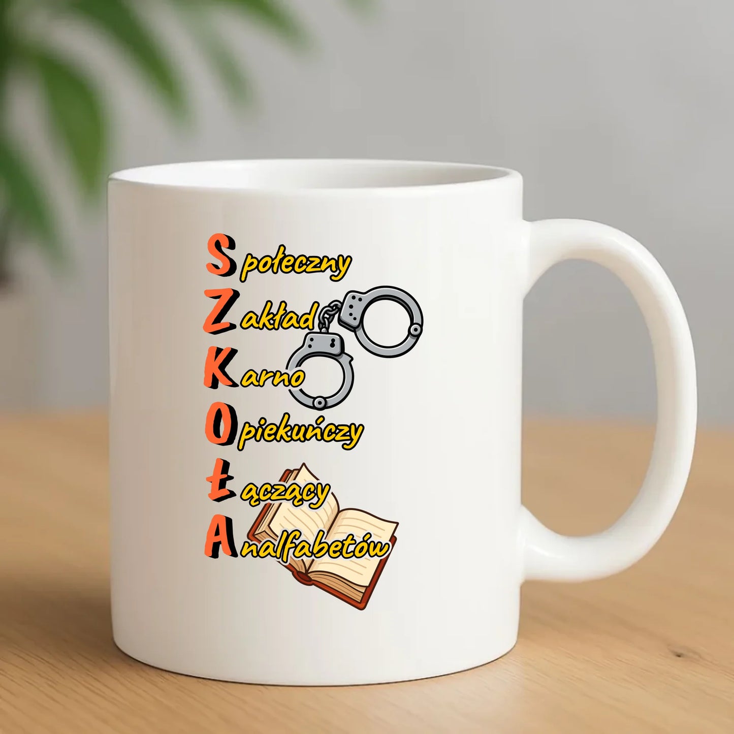 Kubek do szkoły - S.Z.K.O.Ł.A. Zakład Karno Opiekuńczy SZ17 - StoryCups.pl