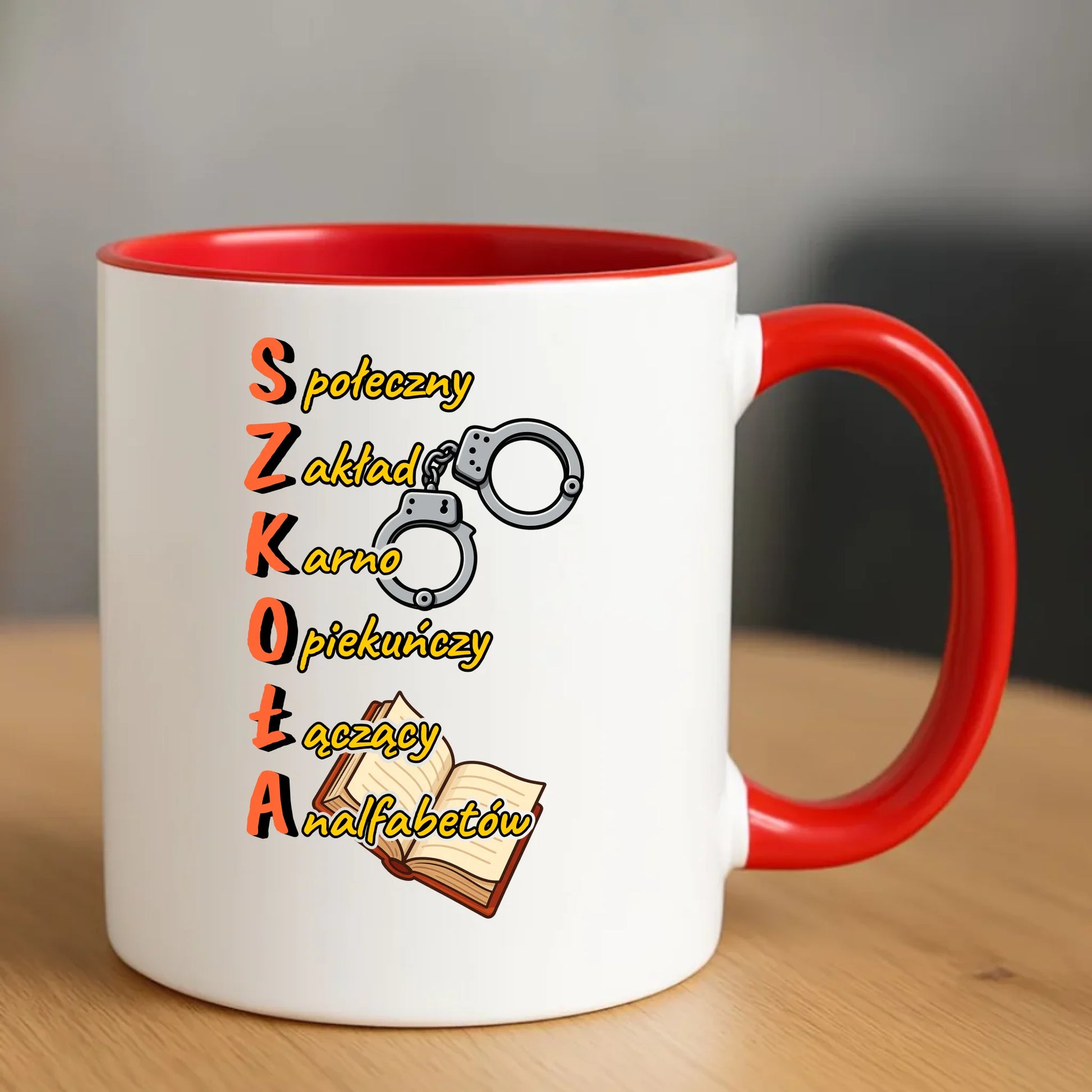 Kubek do szkoły - S.Z.K.O.Ł.A. Zakład Karno Opiekuńczy SZ17 - StoryCups.pl