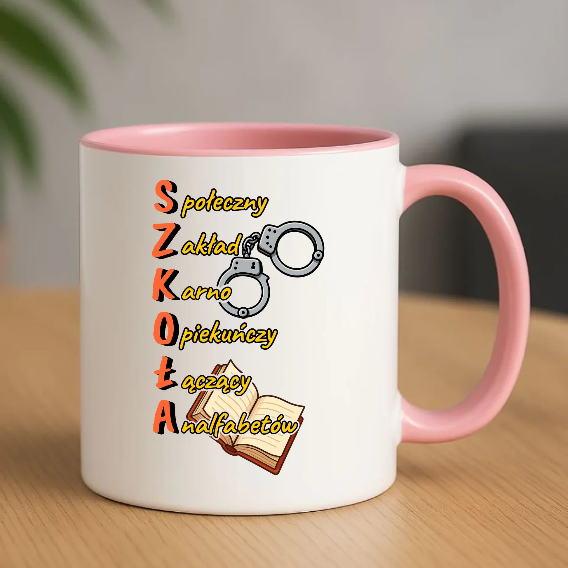 Kubek do szkoły - S.Z.K.O.Ł.A. Zakład Karno Opiekuńczy SZ17 - StoryCups.pl