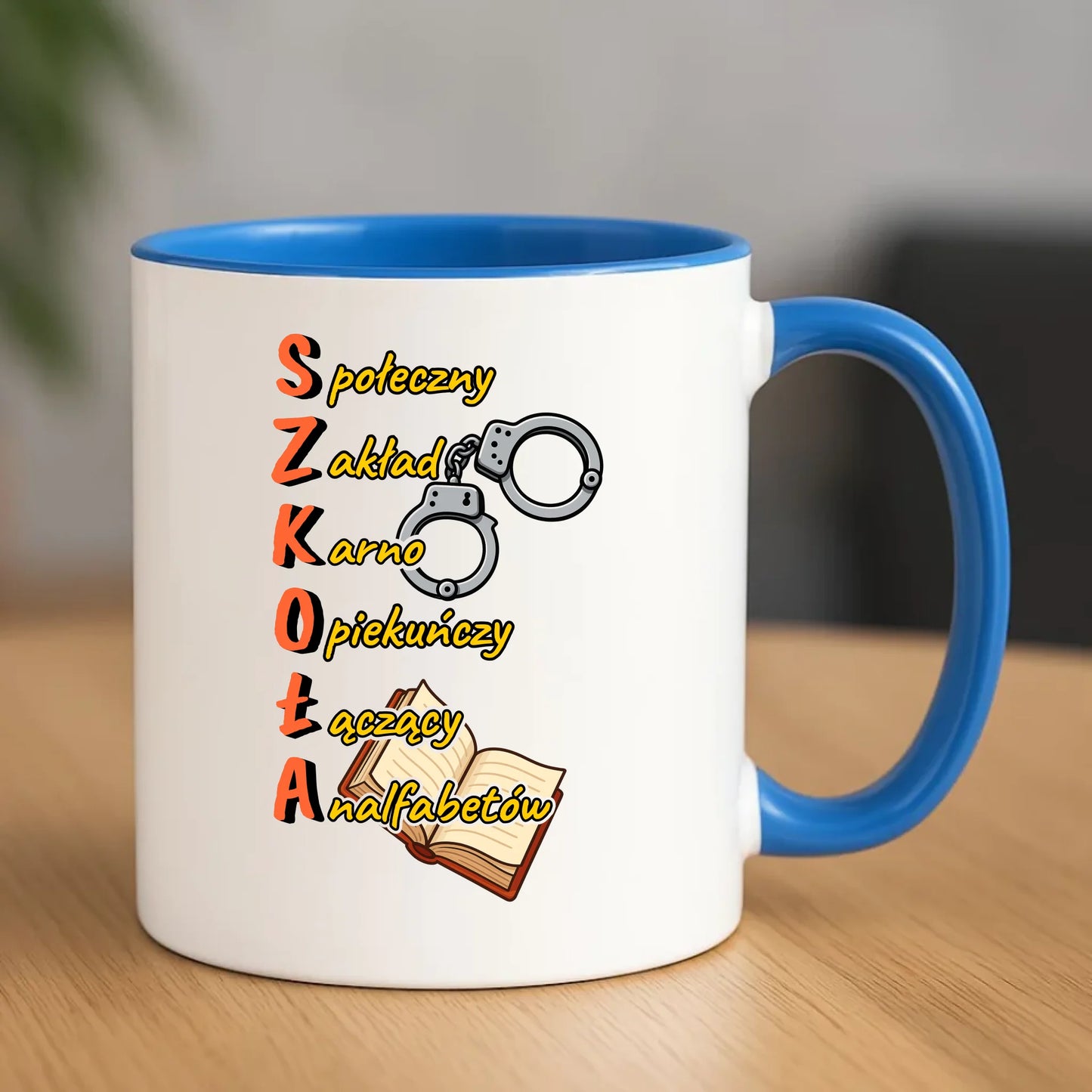 Kubek do szkoły - S.Z.K.O.Ł.A. Zakład Karno Opiekuńczy SZ17 - StoryCups.pl