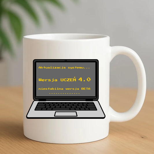Kubek dla ucznia - Aktualizacja systemu - powrót do szkoły - personalizowany SZ16 - StoryCups.pl