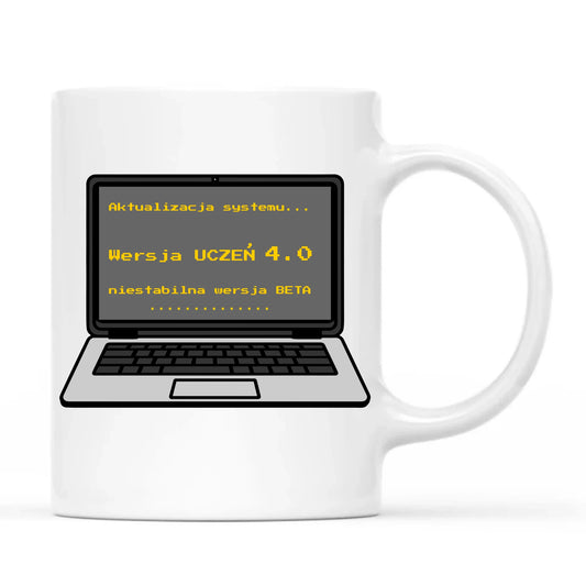 Kubek dla ucznia - Aktualizacja systemu - powrót do szkoły - personalizowany SZ16 - StoryCups.pl