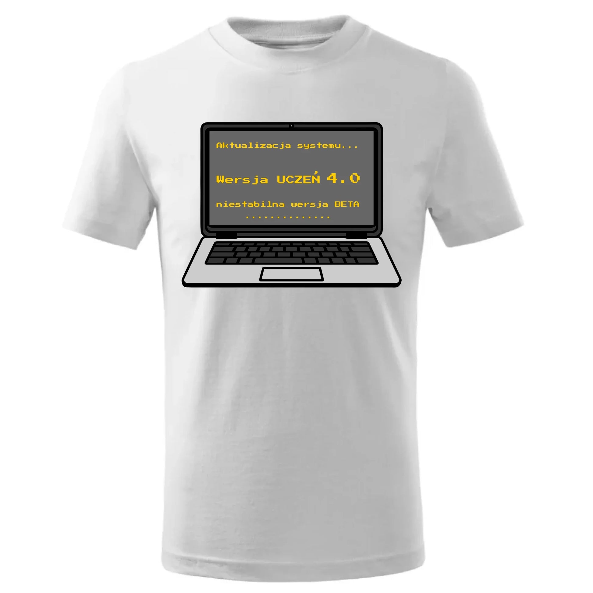 Koszulka dla ucznia - Aktualizacja systemu - powrót do szkoły - personalizowana SZ16 - StoryCups.pl