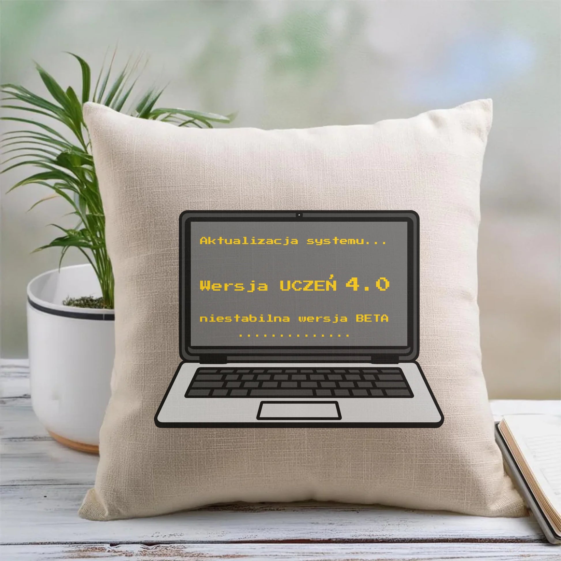 Poduszka dla ucznia - Aktualizacja systemu - powrót do szkoły - personalizowana SZ16 - StoryCups.pl