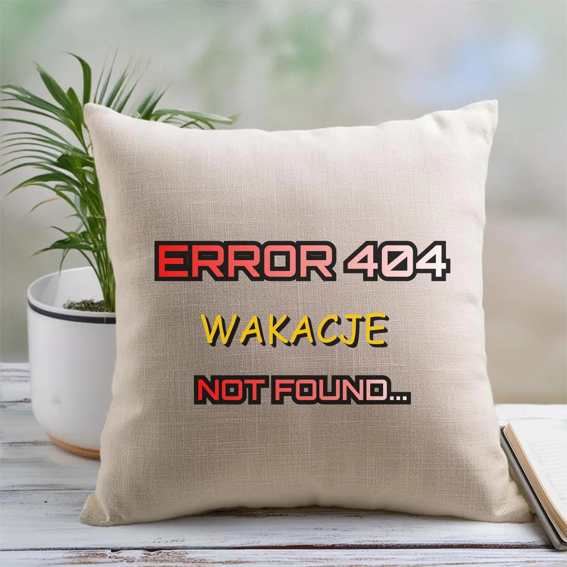 Poduszka szkolna - Error 404 - śmieszna SZ15 - StoryCups.pl