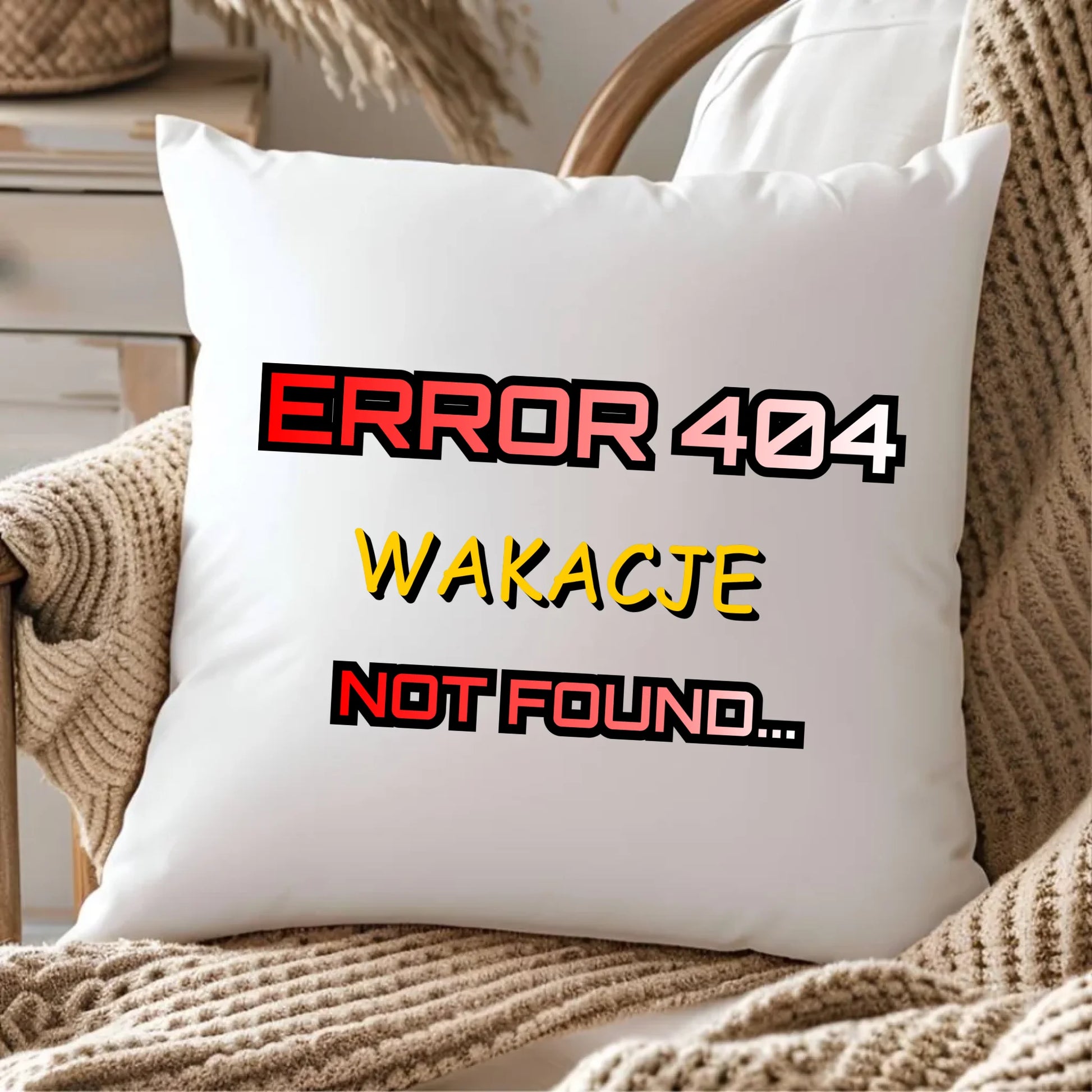 Poduszka szkolna - Error 404 - śmieszna SZ15 - StoryCups.pl