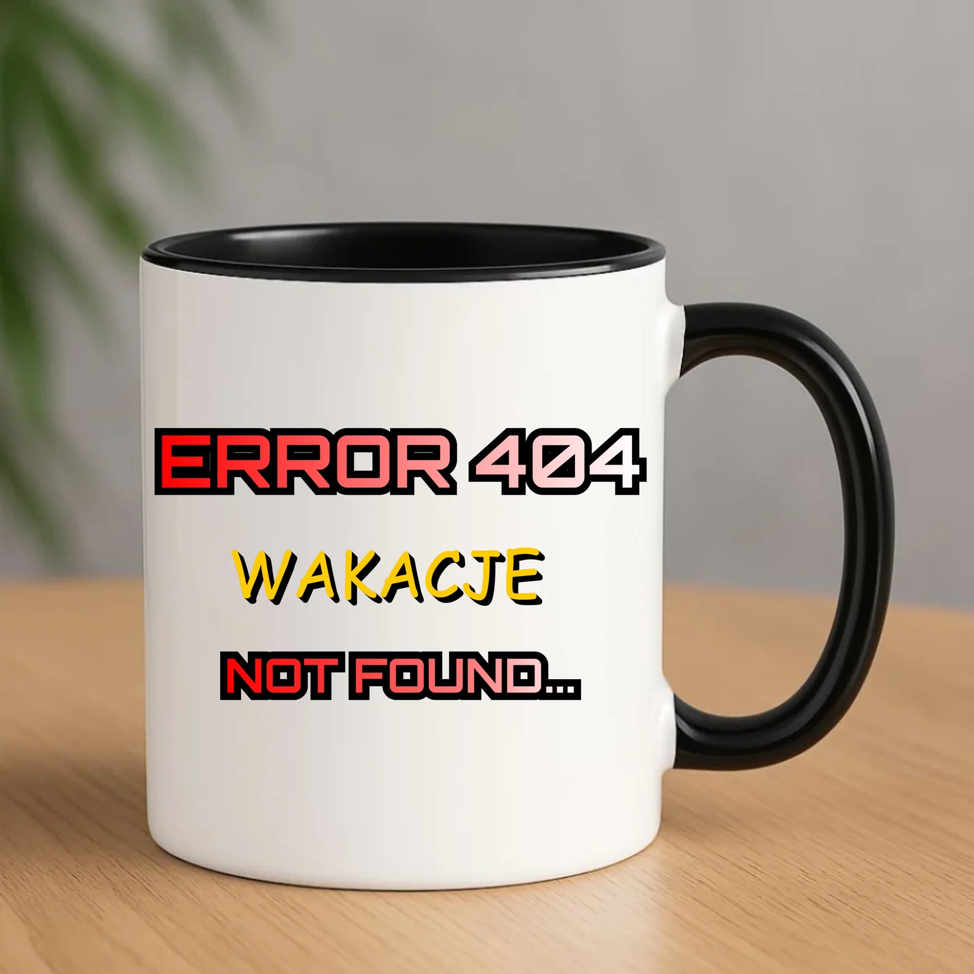 Kubek szkolny - Error 404 - śmieszny SZ15 - StoryCups.pl