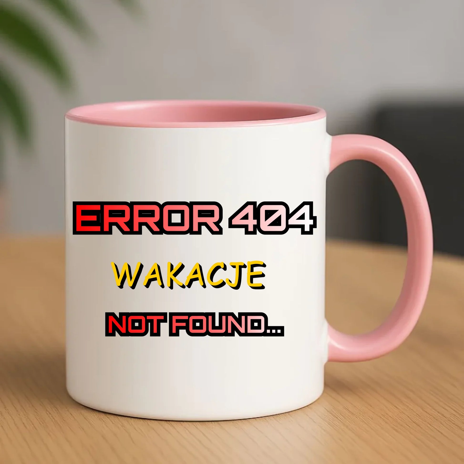 Kubek szkolny - Error 404 - śmieszny SZ15 - StoryCups.pl