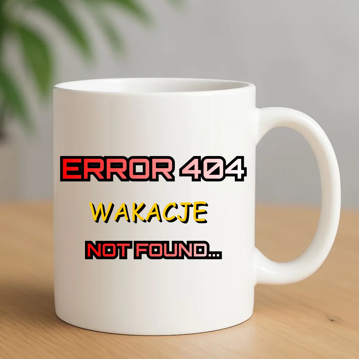 Kubek szkolny - Error 404 - śmieszny SZ15 - StoryCups.pl