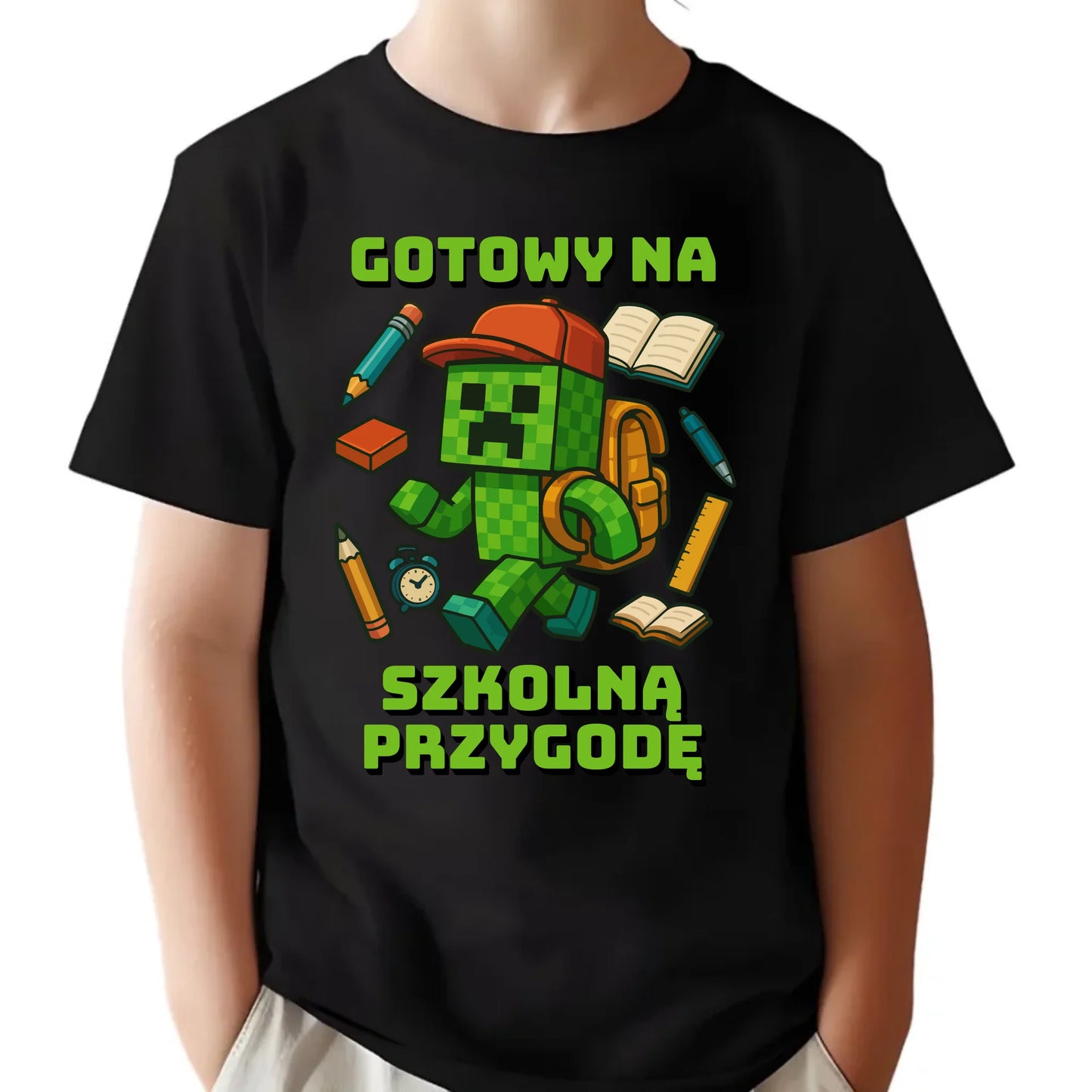 Koszulka dziecięca szkoła - Gotowy na szkołę - gamer do szkoły - SZ13 - StoryCups.pl