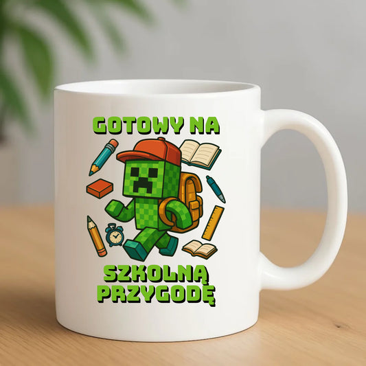 Kubek szkoła - Gotowy na szkołę - gamer do szkoły - SZ13