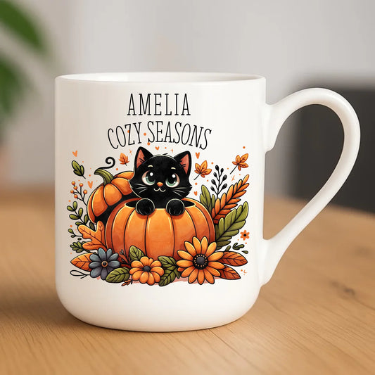 Kubek elegant jesieniara - Cozy Seasons - personalizowany JS01 - StoryCups.pl