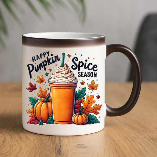 Kubek magiczny jesienny - Pumpkin Spice - kawa dyniowa JS02 - StoryCups.pl