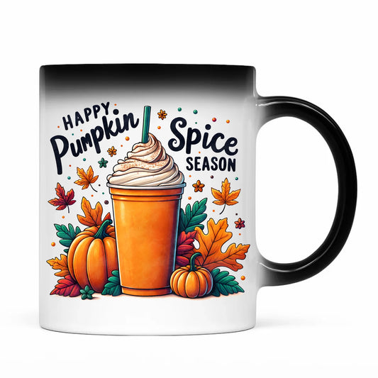 Kubek magiczny jesienny - Pumpkin Spice - kawa dyniowa JS02 - StoryCups.pl