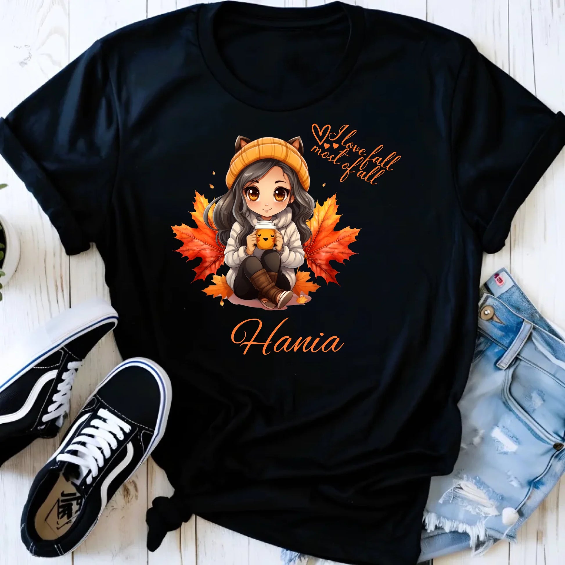 Koszulka damska jesieniara - Anime - personalizowana JS06 - StoryCups.pl