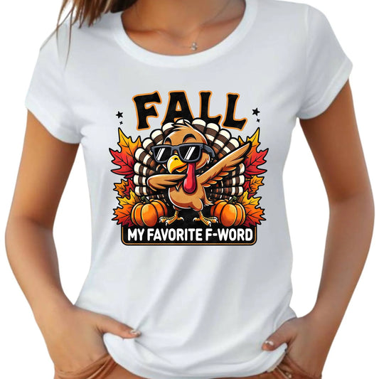 Koszulka damska jesieniara - FALL my favorite F-word JS11 - StoryCups.pl