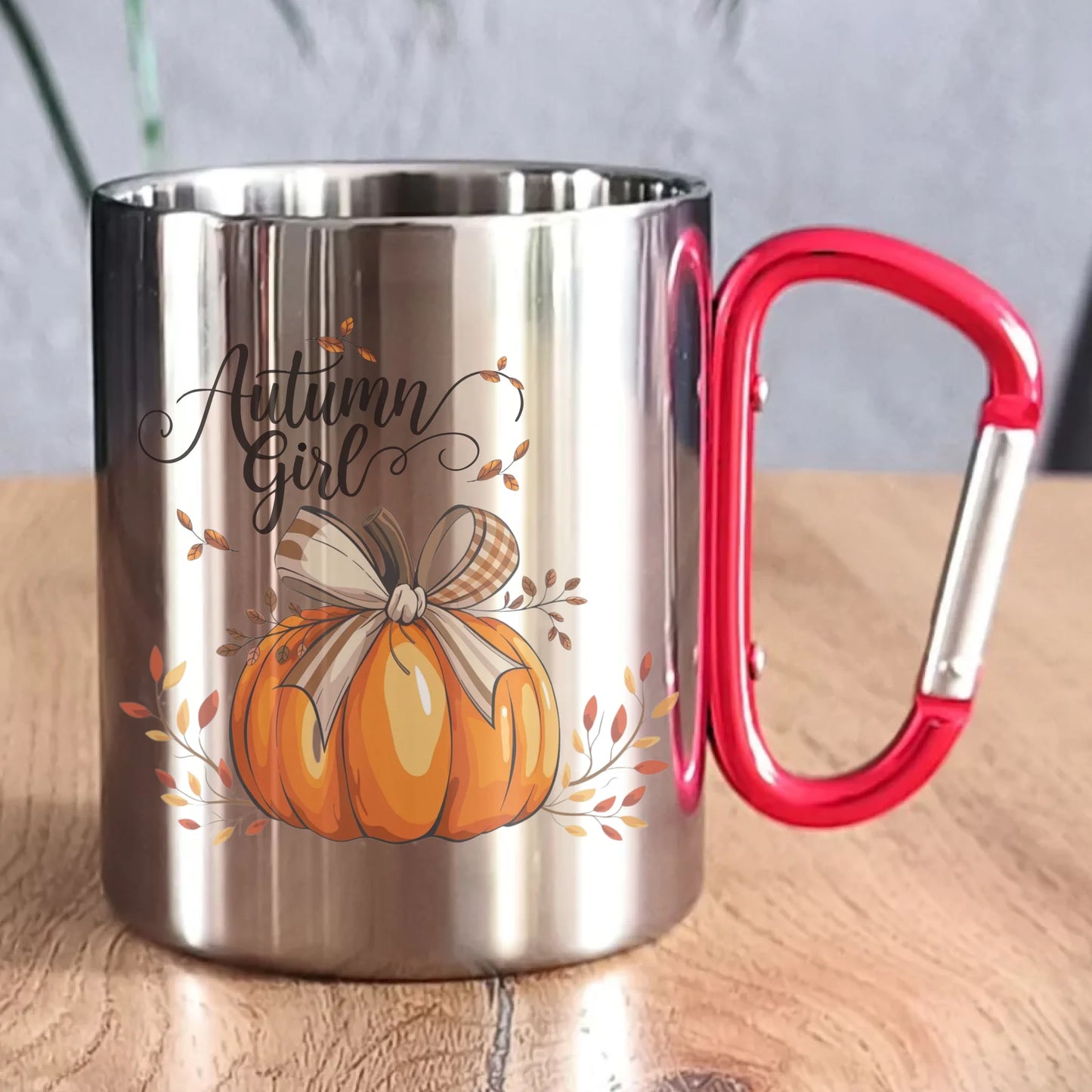 Kubek metalowy jesieniara - Dynia JS12 - StoryCups.pl