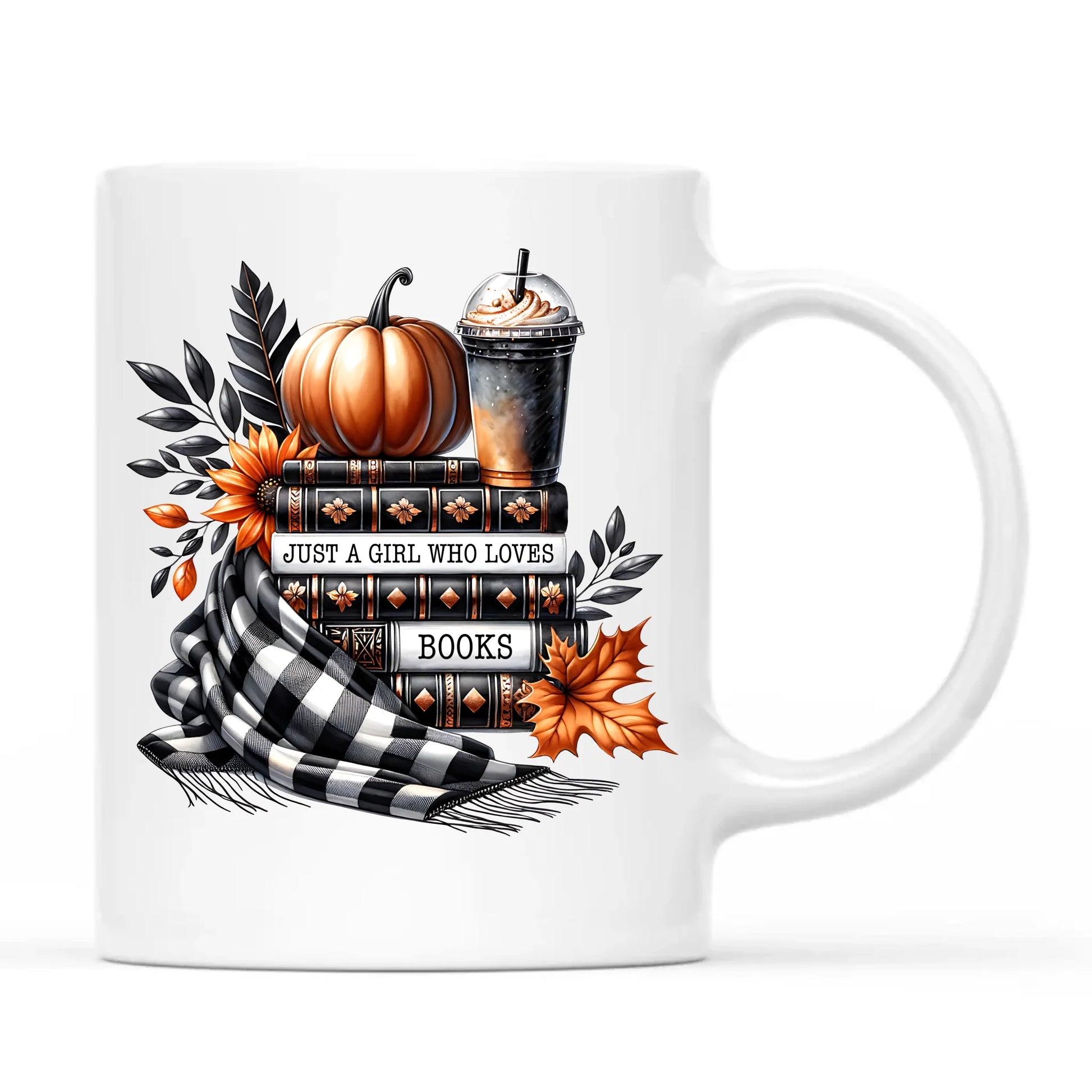 Kubek jesieniara - Książkara - prezent dla miłośniczki czytania książek JS13 - StoryCups.pl